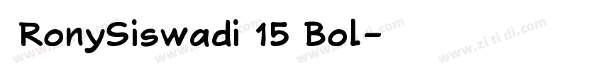  RonySiswadi 15 Bol字体转换